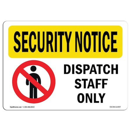 OSHA SECURITY NOTICE, 3.5 Height, 5 Width, Decal